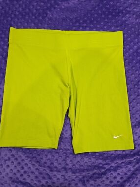 Nike Neon Lime Performance Bike Shorts